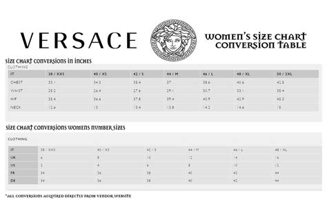 4xl versace|versace size chart.